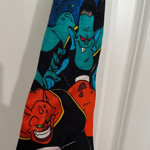 Vintage Warner Bros. Space Jam 1996 Cartoon Character Tie - Black and Blue - Picture 5 of 5
